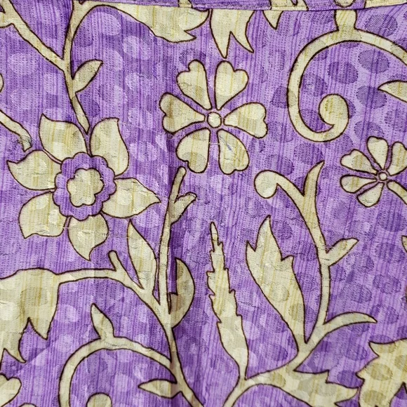 Darn Good Yarn Sari Silk Wrap Skirt Tea Goddess - Picture 9 of 16